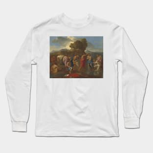 The Baptism of Christ by Nicolas Poussin Long Sleeve T-Shirt